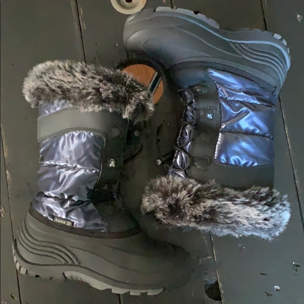 KAMIK Girls Snow Boots - Navy & Black